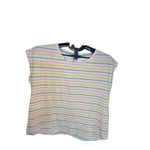 Boden Striped T-Shirt Short Sleeve Top Tee Casual Size m